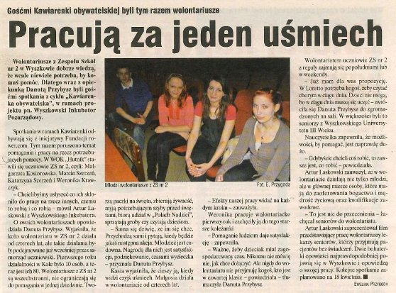 Artykuł o spotkaniu nt. ACTA, wolności w internecie opublikowany w Nowym Wyszkowiaku nr 13/2012